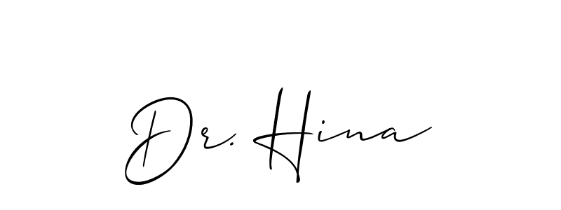 You can use this online signature creator to create a handwritten signature for the name Dr. Hina. This is the best online autograph maker. Dr. Hina signature style 2 images and pictures png