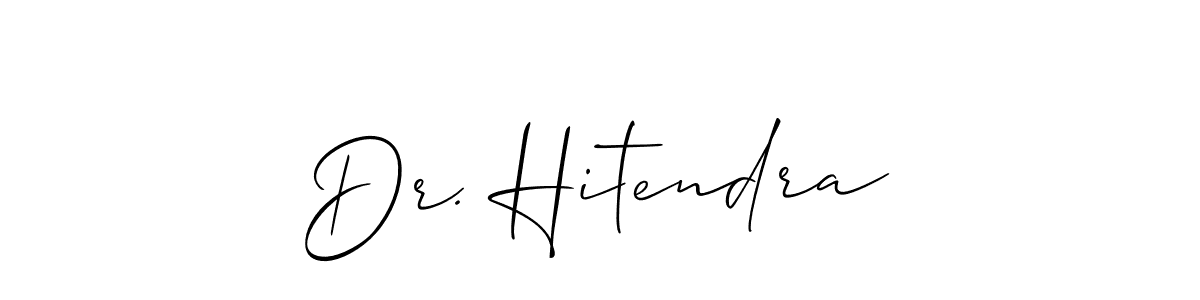 How to Draw Dr. Hitendra signature style? Allison_Script is a latest design signature styles for name Dr. Hitendra. Dr. Hitendra signature style 2 images and pictures png