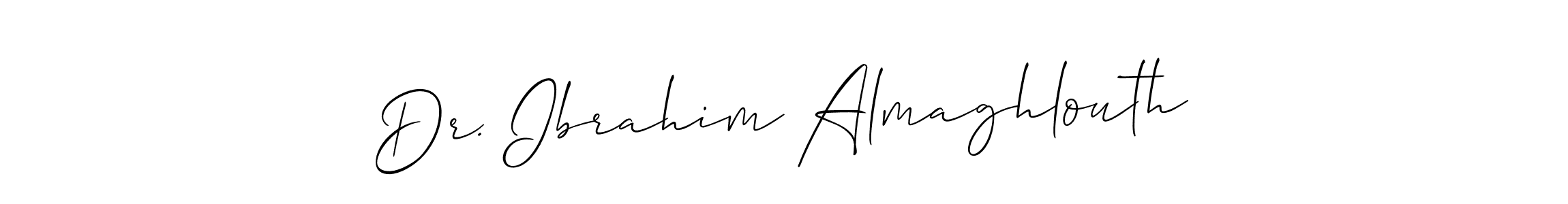 Dr. Ibrahim Almaghlouth stylish signature style. Best Handwritten Sign (Allison_Script) for my name. Handwritten Signature Collection Ideas for my name Dr. Ibrahim Almaghlouth. Dr. Ibrahim Almaghlouth signature style 2 images and pictures png