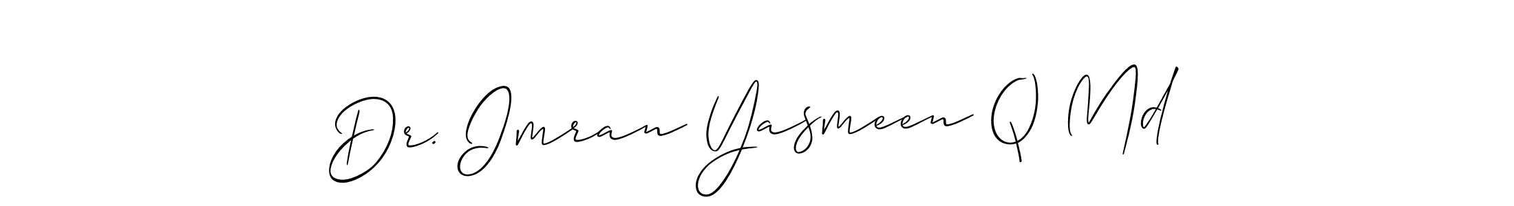 Make a beautiful signature design for name Dr. Imran Yasmeen Q Md. Use this online signature maker to create a handwritten signature for free. Dr. Imran Yasmeen Q Md signature style 2 images and pictures png
