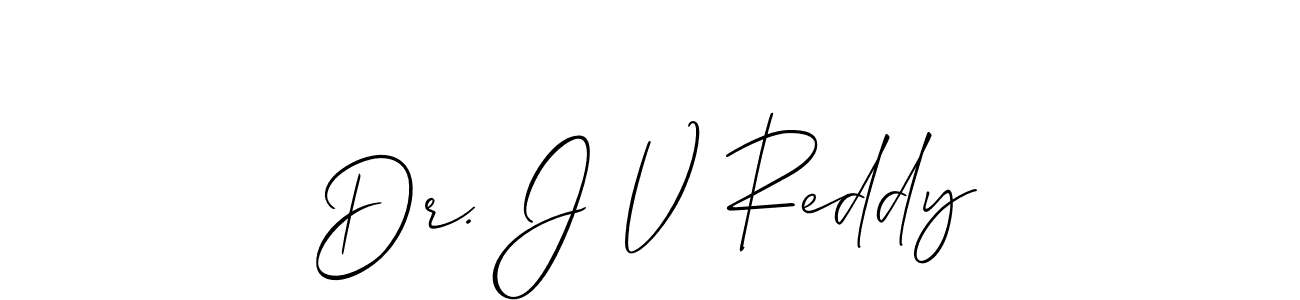 Use a signature maker to create a handwritten signature online. With this signature software, you can design (Allison_Script) your own signature for name Dr. J V Reddy. Dr. J V Reddy signature style 2 images and pictures png