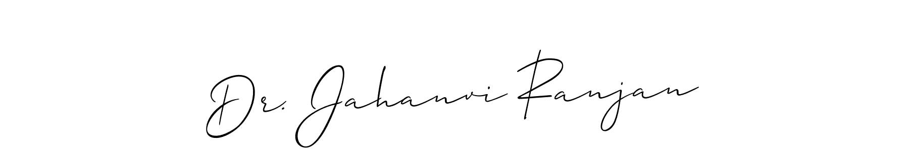 Use a signature maker to create a handwritten signature online. With this signature software, you can design (Allison_Script) your own signature for name Dr. Jahanvi Ranjan. Dr. Jahanvi Ranjan signature style 2 images and pictures png