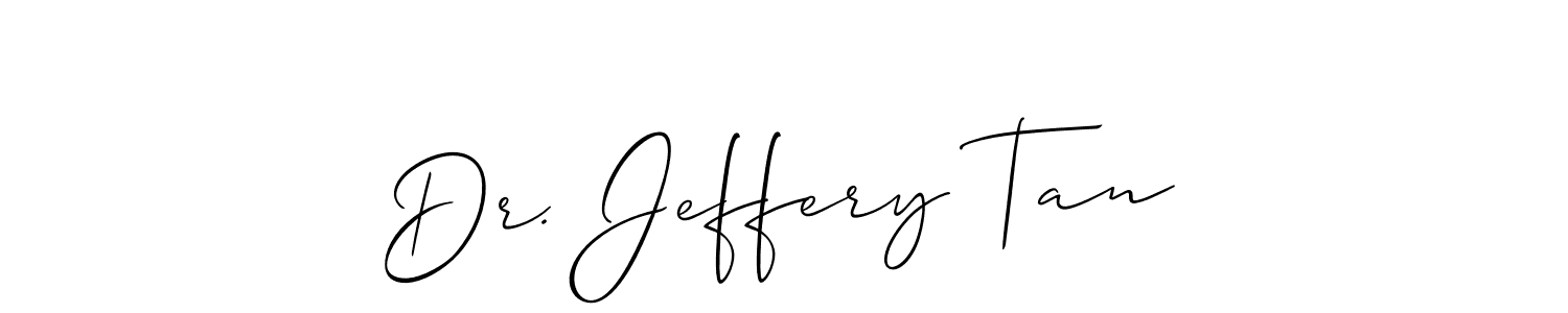 Dr. Jeffery Tan stylish signature style. Best Handwritten Sign (Allison_Script) for my name. Handwritten Signature Collection Ideas for my name Dr. Jeffery Tan. Dr. Jeffery Tan signature style 2 images and pictures png