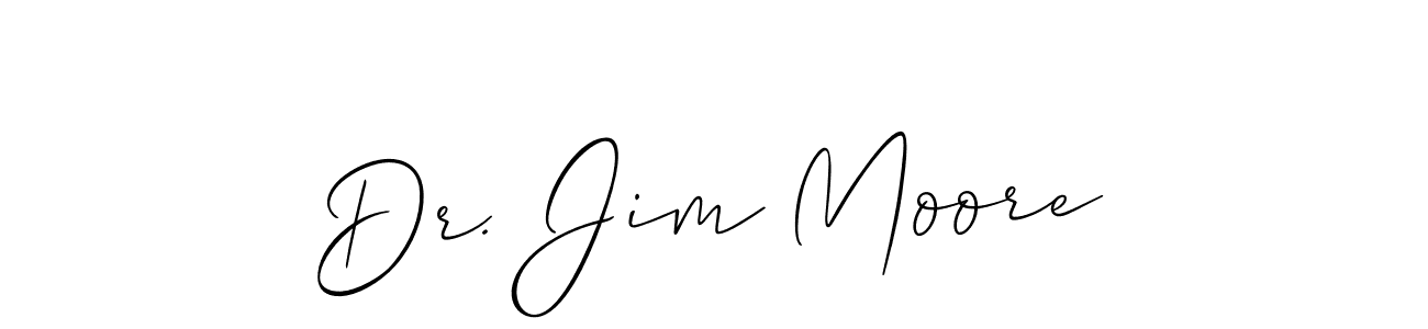 Use a signature maker to create a handwritten signature online. With this signature software, you can design (Allison_Script) your own signature for name Dr. Jim Moore. Dr. Jim Moore signature style 2 images and pictures png