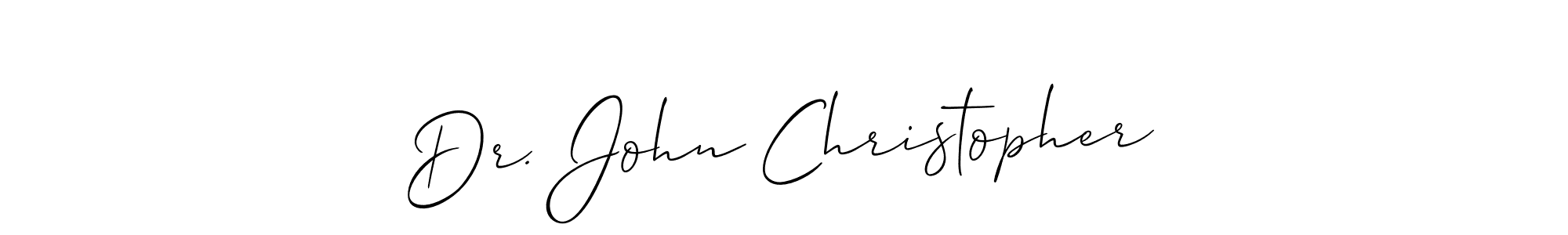 Once you've used our free online signature maker to create your best signature Allison_Script style, it's time to enjoy all of the benefits that Dr. John Christopher name signing documents. Dr. John Christopher signature style 2 images and pictures png