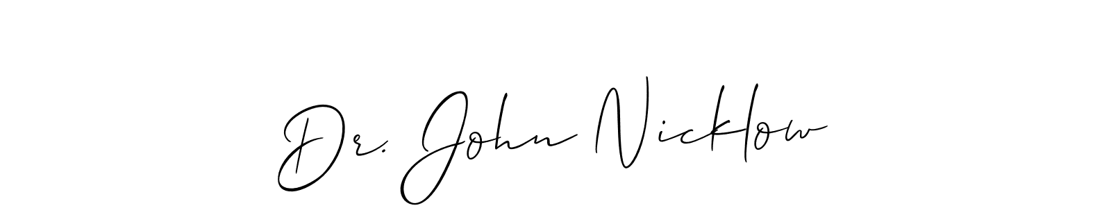 Best and Professional Signature Style for Dr. John Nicklow. Allison_Script Best Signature Style Collection. Dr. John Nicklow signature style 2 images and pictures png