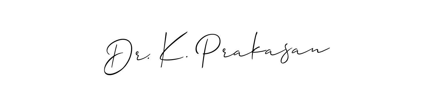 How to Draw Dr. K. Prakasan signature style? Allison_Script is a latest design signature styles for name Dr. K. Prakasan. Dr. K. Prakasan signature style 2 images and pictures png