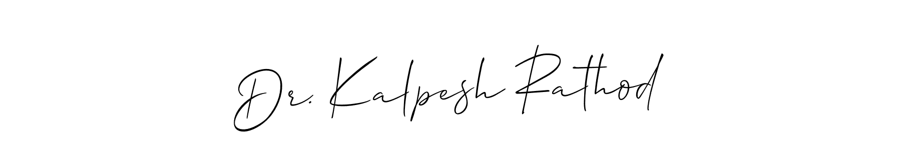 It looks lik you need a new signature style for name Dr. Kalpesh Rathod. Design unique handwritten (Allison_Script) signature with our free signature maker in just a few clicks. Dr. Kalpesh Rathod signature style 2 images and pictures png