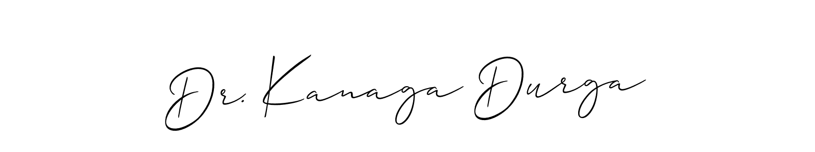 Best and Professional Signature Style for Dr. Kanaga Durga. Allison_Script Best Signature Style Collection. Dr. Kanaga Durga signature style 2 images and pictures png