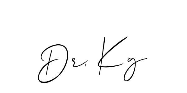 Make a short Dr. Kg signature style. Manage your documents anywhere anytime using Allison_Script. Create and add eSignatures, submit forms, share and send files easily. Dr. Kg signature style 2 images and pictures png