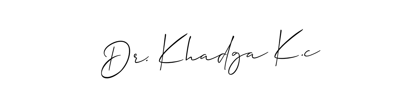 See photos of Dr. Khadga K.c official signature by Spectra . Check more albums & portfolios. Read reviews & check more about Allison_Script font. Dr. Khadga K.c signature style 2 images and pictures png