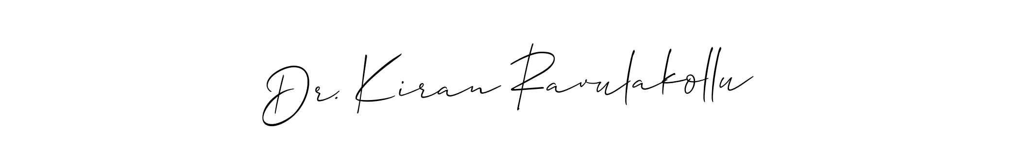 Dr. Kiran Ravulakollu stylish signature style. Best Handwritten Sign (Allison_Script) for my name. Handwritten Signature Collection Ideas for my name Dr. Kiran Ravulakollu. Dr. Kiran Ravulakollu signature style 2 images and pictures png