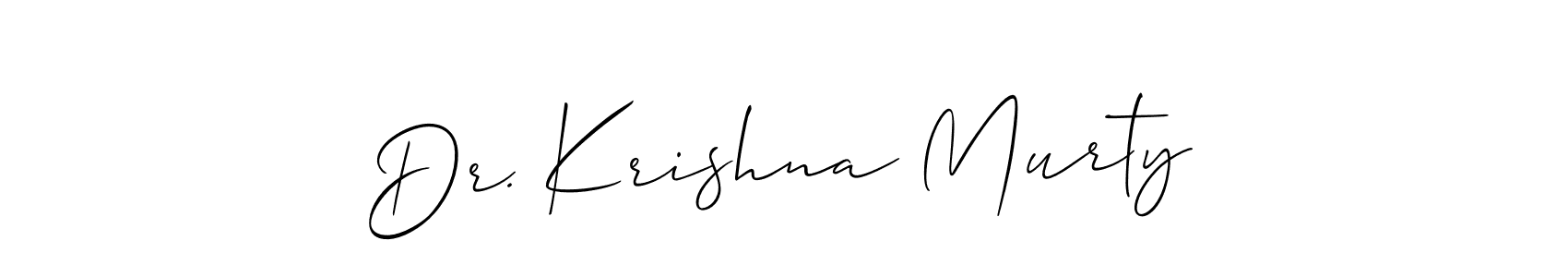 Similarly Allison_Script is the best handwritten signature design. Signature creator online .You can use it as an online autograph creator for name Dr. Krishna Murty. Dr. Krishna Murty signature style 2 images and pictures png