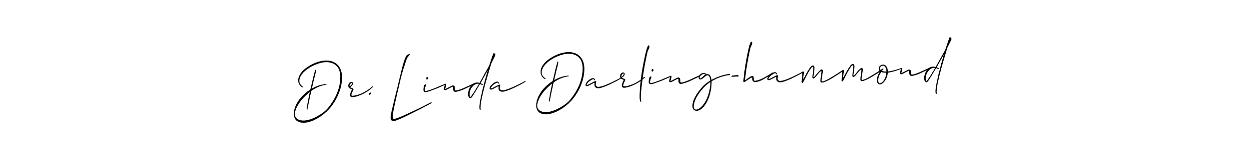 Similarly Allison_Script is the best handwritten signature design. Signature creator online .You can use it as an online autograph creator for name Dr. Linda Darling-hammond. Dr. Linda Darling-hammond signature style 2 images and pictures png