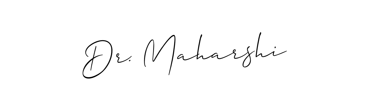 Create a beautiful signature design for name Dr. Maharshi. With this signature (Allison_Script) fonts, you can make a handwritten signature for free. Dr. Maharshi signature style 2 images and pictures png