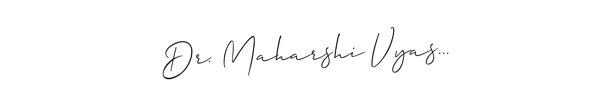 Dr. Maharshi Vyas... stylish signature style. Best Handwritten Sign (Allison_Script) for my name. Handwritten Signature Collection Ideas for my name Dr. Maharshi Vyas.... Dr. Maharshi Vyas... signature style 2 images and pictures png