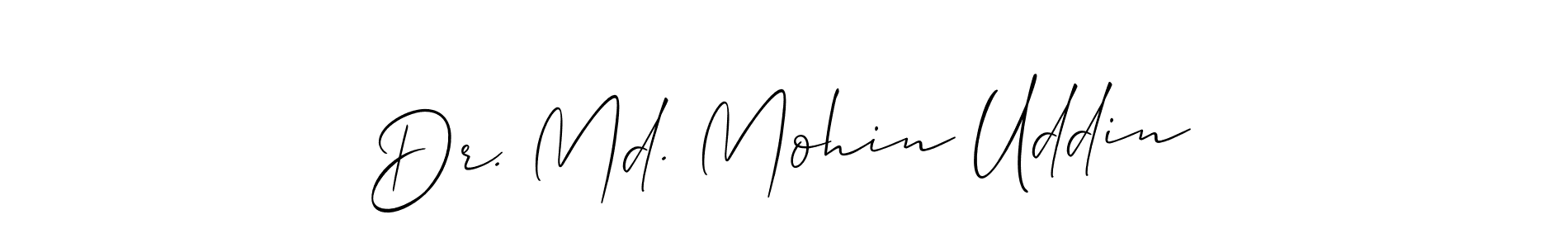 Design your own signature with our free online signature maker. With this signature software, you can create a handwritten (Allison_Script) signature for name Dr. Md. Mohin Uddin. Dr. Md. Mohin Uddin signature style 2 images and pictures png