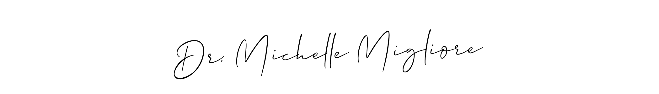 Also we have Dr. Michelle Migliore name is the best signature style. Create professional handwritten signature collection using Allison_Script autograph style. Dr. Michelle Migliore signature style 2 images and pictures png