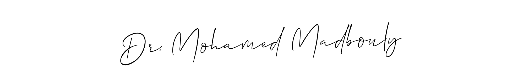 Create a beautiful signature design for name Dr. Mohamed Madbouly. With this signature (Allison_Script) fonts, you can make a handwritten signature for free. Dr. Mohamed Madbouly signature style 2 images and pictures png