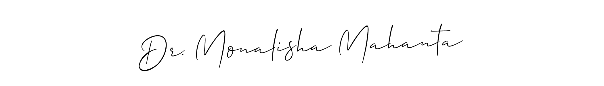 Also we have Dr. Monalisha Mahanta name is the best signature style. Create professional handwritten signature collection using Allison_Script autograph style. Dr. Monalisha Mahanta signature style 2 images and pictures png