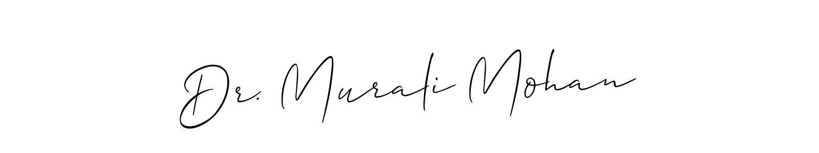 You should practise on your own different ways (Allison_Script) to write your name (Dr. Murali Mohan) in signature. don't let someone else do it for you. Dr. Murali Mohan signature style 2 images and pictures png