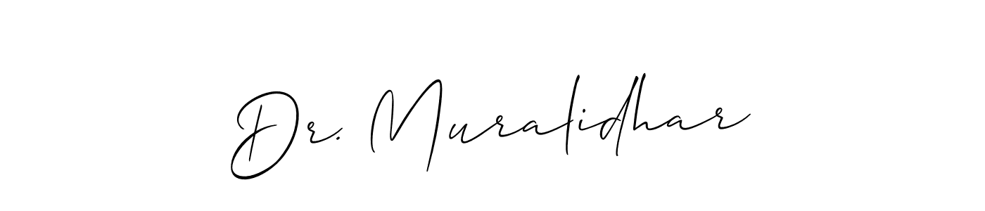 See photos of Dr. Muralidhar official signature by Spectra . Check more albums & portfolios. Read reviews & check more about Allison_Script font. Dr. Muralidhar signature style 2 images and pictures png