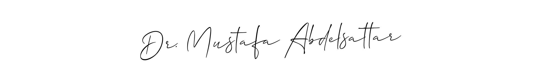 Also we have Dr. Mustafa Abdelsattar name is the best signature style. Create professional handwritten signature collection using Allison_Script autograph style. Dr. Mustafa Abdelsattar signature style 2 images and pictures png