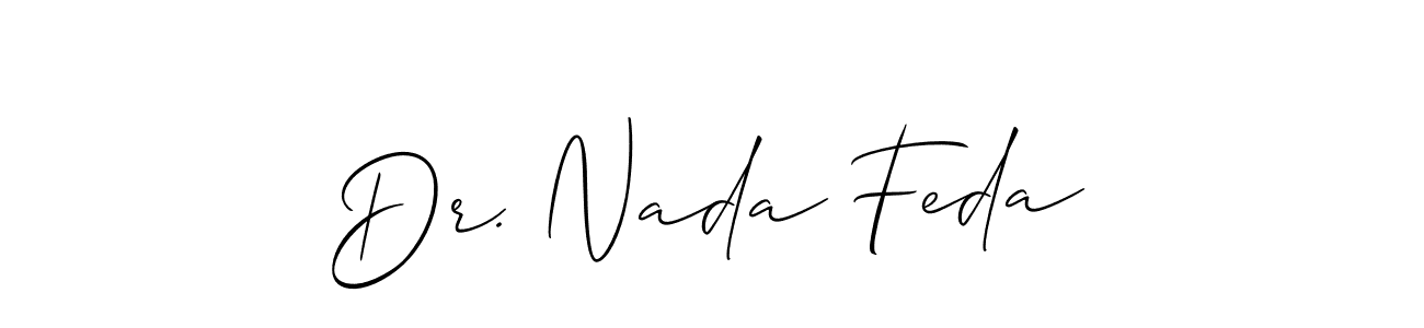 See photos of Dr. Nada Feda official signature by Spectra . Check more albums & portfolios. Read reviews & check more about Allison_Script font. Dr. Nada Feda signature style 2 images and pictures png