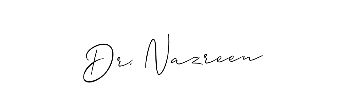 How to Draw Dr. Nazreen signature style? Allison_Script is a latest design signature styles for name Dr. Nazreen. Dr. Nazreen signature style 2 images and pictures png