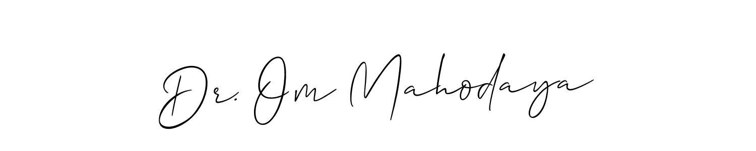 if you are searching for the best signature style for your name Dr. Om Mahodaya. so please give up your signature search. here we have designed multiple signature styles  using Allison_Script. Dr. Om Mahodaya signature style 2 images and pictures png