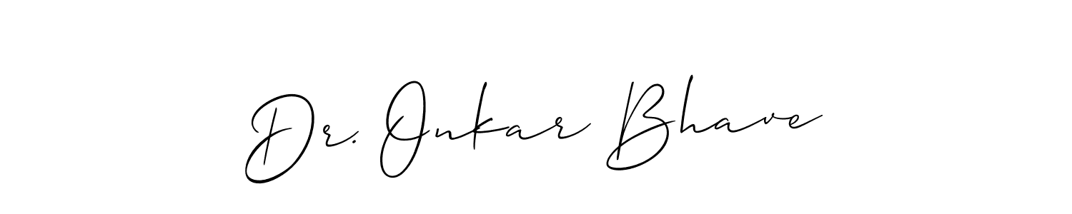 Dr. Onkar Bhave stylish signature style. Best Handwritten Sign (Allison_Script) for my name. Handwritten Signature Collection Ideas for my name Dr. Onkar Bhave. Dr. Onkar Bhave signature style 2 images and pictures png