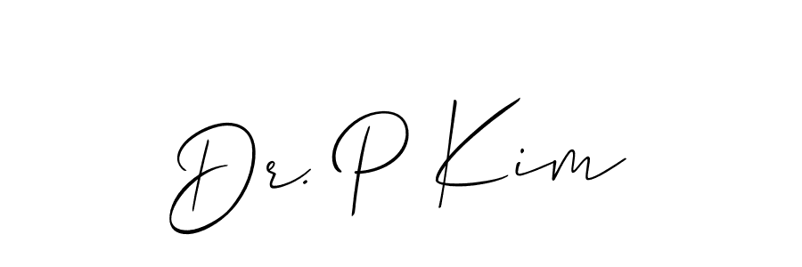 Dr. P Kim stylish signature style. Best Handwritten Sign (Allison_Script) for my name. Handwritten Signature Collection Ideas for my name Dr. P Kim. Dr. P Kim signature style 2 images and pictures png