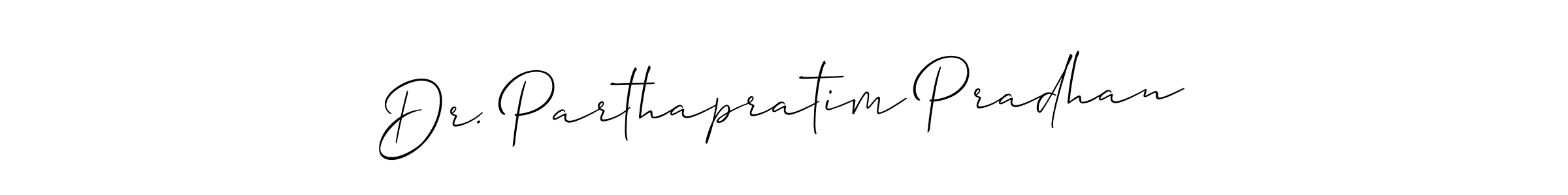 This is the best signature style for the Dr. Parthapratim Pradhan name. Also you like these signature font (Allison_Script). Mix name signature. Dr. Parthapratim Pradhan signature style 2 images and pictures png