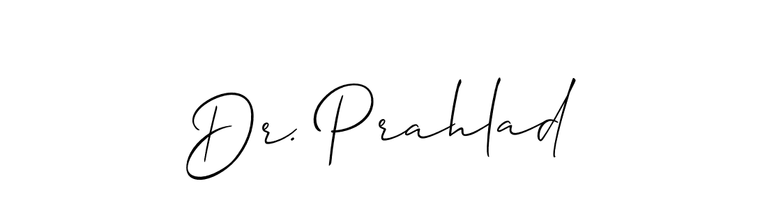 Similarly Allison_Script is the best handwritten signature design. Signature creator online .You can use it as an online autograph creator for name Dr. Prahlad. Dr. Prahlad signature style 2 images and pictures png
