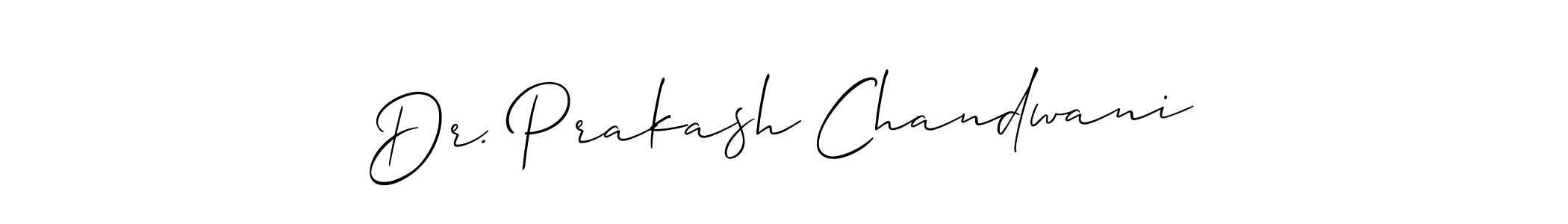 The best way (Allison_Script) to make a short signature is to pick only two or three words in your name. The name Dr. Prakash Chandwani include a total of six letters. For converting this name. Dr. Prakash Chandwani signature style 2 images and pictures png