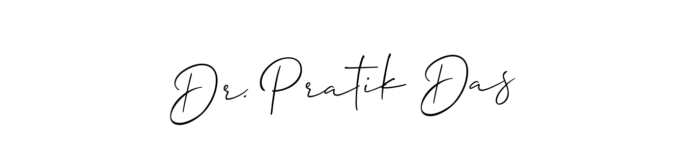 How to Draw Dr. Pratik Das signature style? Allison_Script is a latest design signature styles for name Dr. Pratik Das. Dr. Pratik Das signature style 2 images and pictures png