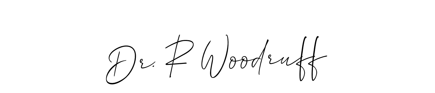 Dr. R Woodruff stylish signature style. Best Handwritten Sign (Allison_Script) for my name. Handwritten Signature Collection Ideas for my name Dr. R Woodruff. Dr. R Woodruff signature style 2 images and pictures png