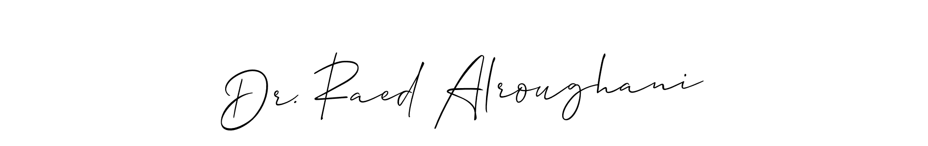 You can use this online signature creator to create a handwritten signature for the name Dr. Raed Alroughani. This is the best online autograph maker. Dr. Raed Alroughani signature style 2 images and pictures png