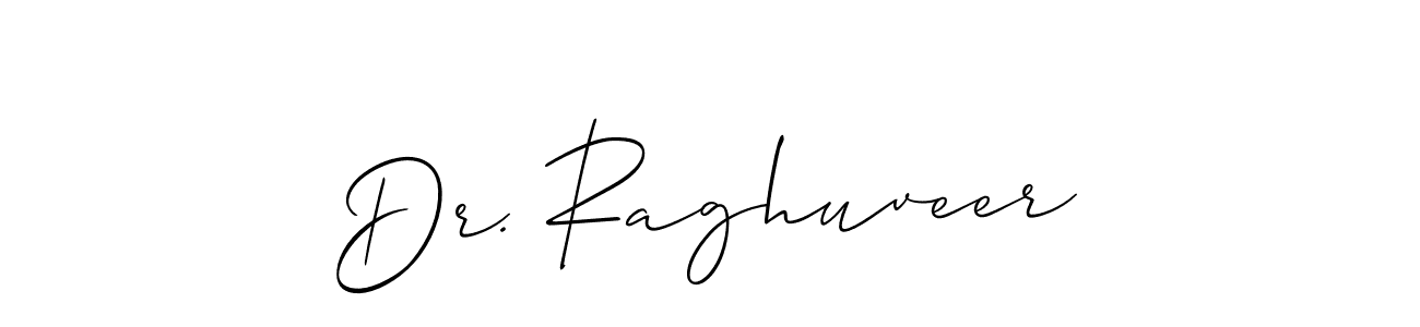 Also You can easily find your signature by using the search form. We will create Dr. Raghuveer name handwritten signature images for you free of cost using Allison_Script sign style. Dr. Raghuveer signature style 2 images and pictures png