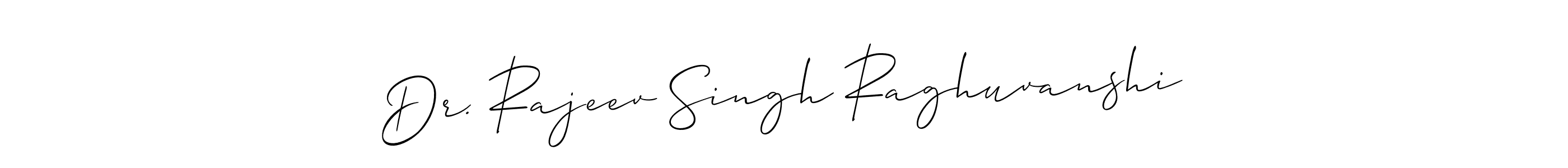 Create a beautiful signature design for name Dr. Rajeev Singh Raghuvanshi. With this signature (Allison_Script) fonts, you can make a handwritten signature for free. Dr. Rajeev Singh Raghuvanshi signature style 2 images and pictures png