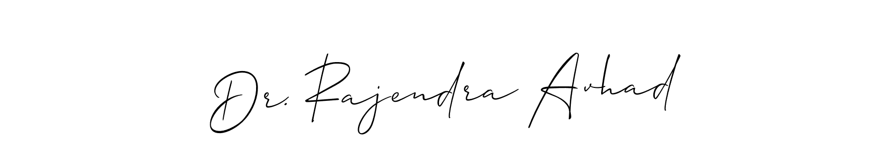 How to make Dr. Rajendra Avhad name signature. Use Allison_Script style for creating short signs online. This is the latest handwritten sign. Dr. Rajendra Avhad signature style 2 images and pictures png