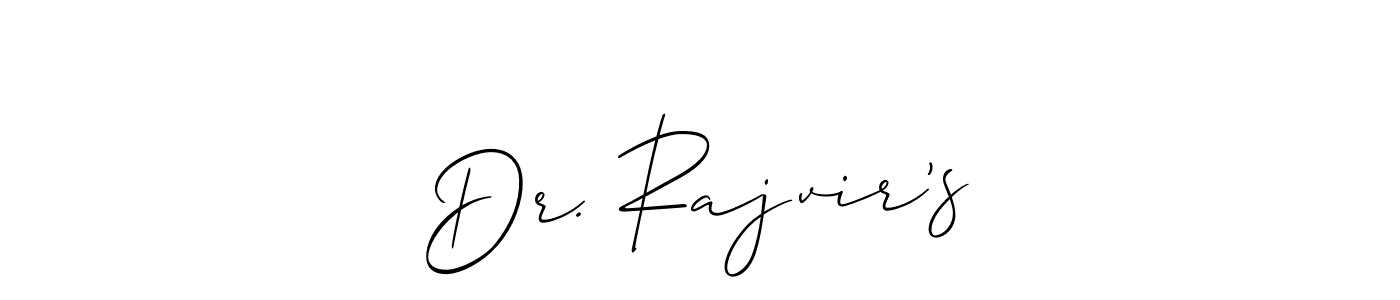 Best and Professional Signature Style for Dr. Rajvir’s. Allison_Script Best Signature Style Collection. Dr. Rajvir’s signature style 2 images and pictures png