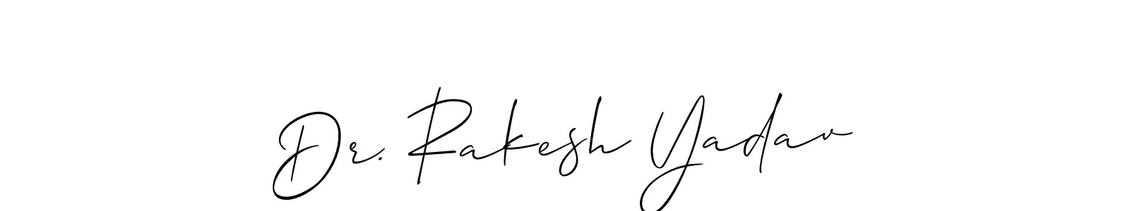 Similarly Allison_Script is the best handwritten signature design. Signature creator online .You can use it as an online autograph creator for name Dr. Rakesh Yadav. Dr. Rakesh Yadav signature style 2 images and pictures png