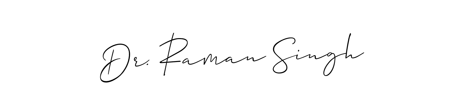 Similarly Allison_Script is the best handwritten signature design. Signature creator online .You can use it as an online autograph creator for name Dr. Raman Singh. Dr. Raman Singh signature style 2 images and pictures png