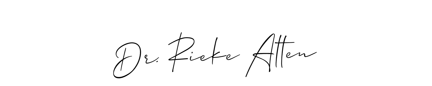 See photos of Dr. Rieke Alten official signature by Spectra . Check more albums & portfolios. Read reviews & check more about Allison_Script font. Dr. Rieke Alten signature style 2 images and pictures png