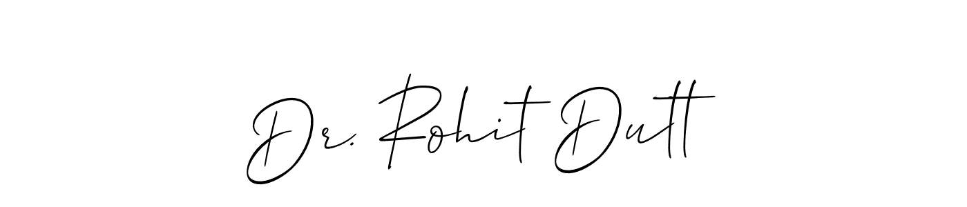 Similarly Allison_Script is the best handwritten signature design. Signature creator online .You can use it as an online autograph creator for name Dr. Rohit Dutt. Dr. Rohit Dutt signature style 2 images and pictures png