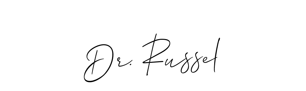 Also we have Dr. Russel name is the best signature style. Create professional handwritten signature collection using Allison_Script autograph style. Dr. Russel signature style 2 images and pictures png