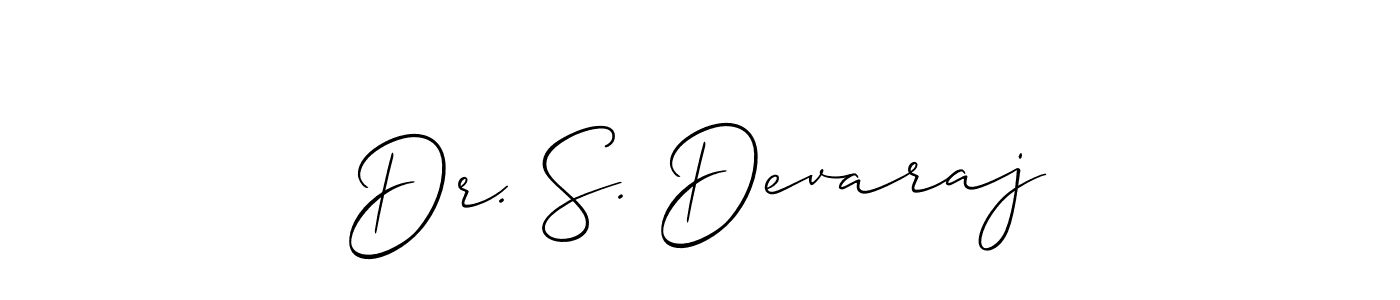 Also You can easily find your signature by using the search form. We will create Dr. S. Devaraj name handwritten signature images for you free of cost using Allison_Script sign style. Dr. S. Devaraj signature style 2 images and pictures png