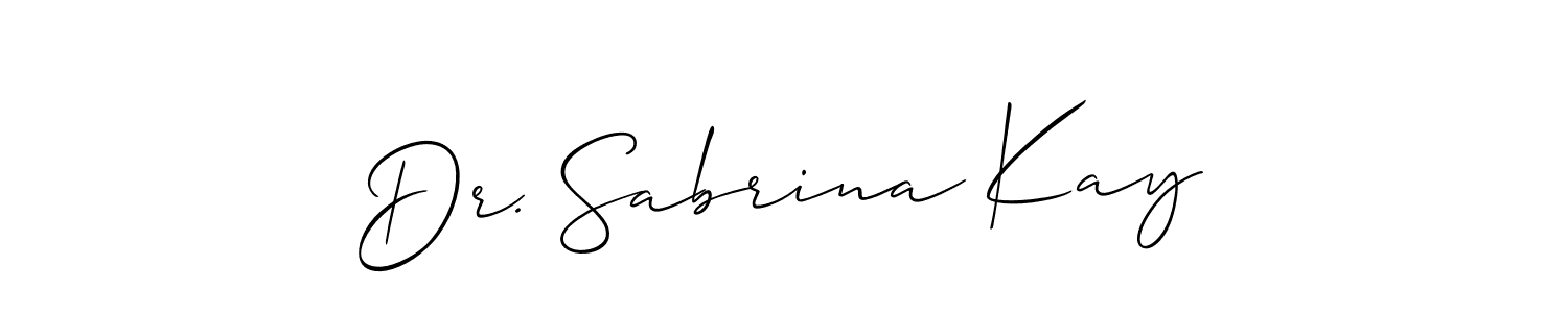 How to Draw Dr. Sabrina Kay signature style? Allison_Script is a latest design signature styles for name Dr. Sabrina Kay. Dr. Sabrina Kay signature style 2 images and pictures png