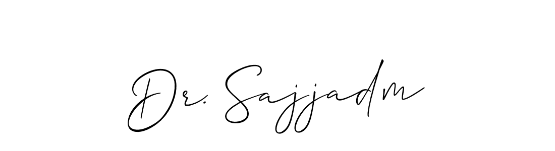 Use a signature maker to create a handwritten signature online. With this signature software, you can design (Allison_Script) your own signature for name Dr. Sajjadm. Dr. Sajjadm signature style 2 images and pictures png